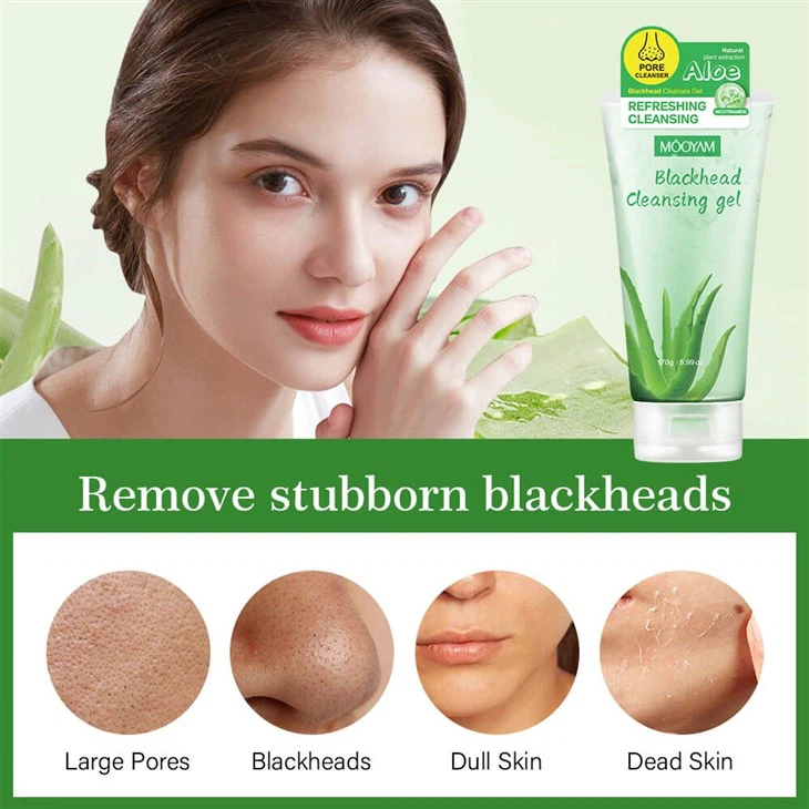 MOOYAM Aloe Vera Blackhead Cleansing Gel – Deep Pore Cleanse For Fresh, Smooth Skin